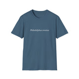 'Philadelphus erectus' Minimalist Black T-Shirt — Botanical Latin Text Tee