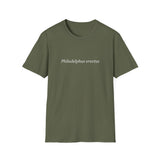'Philadelphus erectus' Minimalist Black T-Shirt — Botanical Latin Text Tee