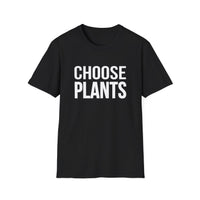 Choose Plants Men's Fitted Short Sleeve Tee [Black]