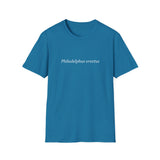 'Philadelphus erectus' Minimalist Black T-Shirt — Botanical Latin Text Tee