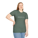 'Philadelphus erectus' Minimalist Black T-Shirt — Botanical Latin Text Tee