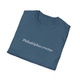 'Philadelphus erectus' Minimalist Black T-Shirt — Botanical Latin Text Tee