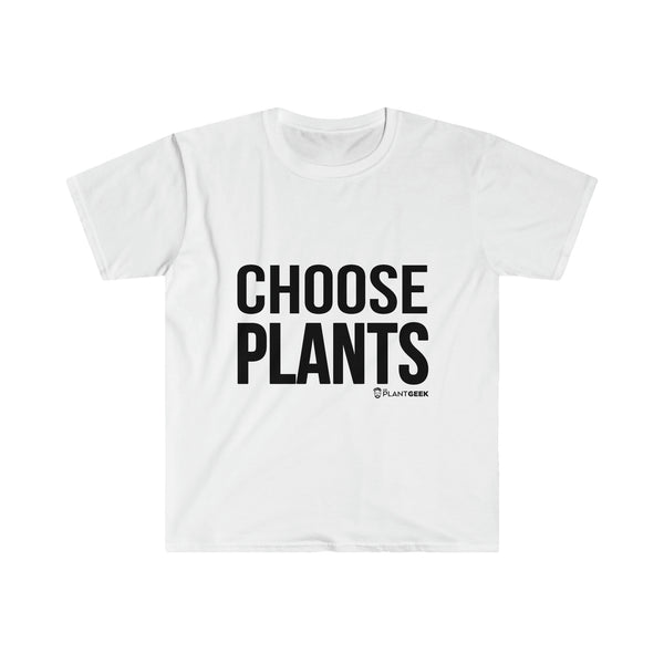 Choose Plants Men's Fitted Short Sleeve Tee w/logo