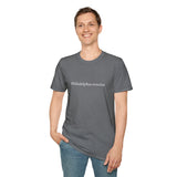 'Philadelphus erectus' Minimalist Black T-Shirt — Botanical Latin Text Tee