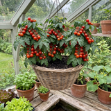 Set of 3 or 6 Tomato ‘Consuelo’ Plants, High Yield Sweet Cherry Tomato, Garden Ready Live Vegetable Seedlings, 1L Root Ball