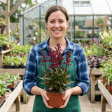 Set of 3 or 6 Lobelia Starship Burgundy Upright Hardy Perennial Plants, Outdoor Garden Ready, 1 Litre Root Ball