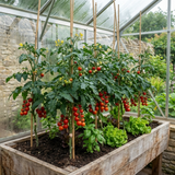 Set of 3 or 6 Grafted Previa Tomato Plants, Premium Disease Resistant High Yield Vegetable Plants, Ready to Plant, 1L Root Ball