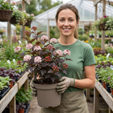 1 Physocarpus Sweet Cherry Tea Ninebark Plant, Hardy Deciduous Flowering Shrub, 3 Litre Root-Ball