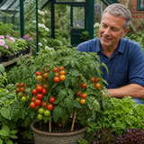 1 Summerlast Tomato Plant, Fresh & Live, Outdoor Garden Ready, Grow Your Own Tomatoes, 2Ltr Root-Ball