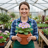 Set of 3 or 6 Primrose Queen Lilac Picotee Plants, Hardy Perennial, Spring & Autumn Flowering, Outdoor Garden Ready, 1 Litre Root-Ball