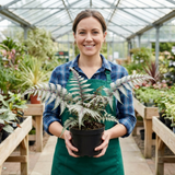 Set of 3 or 6 Japanese Painted Fern Athyrium Pewter Lace Plants, Hardy Shade Perennial, 1 Litre Root Ball