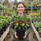 1 Aucuba Japonica Rozannie Plant, Hardy Evergreen Shrub, Outdoor Garden Ready, 3 Litre Root Ball
