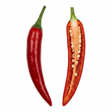 1 Thai Dragon Chilli Pepper Plant, Live Hot Pepper, Grow Your Own Chillies, 2Ltr Root Ball