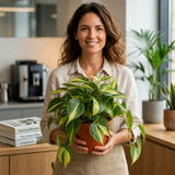 Variegated Pothos Plant Devil's Ivy, Trailing Indoor Houseplant, 12cm 1 Litre Pots