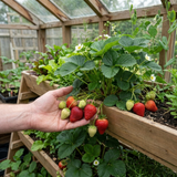 Set of 3 or 6 Large Plants - Strawberry Loran Variety, Outdoor Garden Ready, 1L