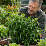 1 Jalapeno Chilli Pepper Plant, Garden Ready, Grow Your Own Hot Peppers, 2 Litre Root Ball