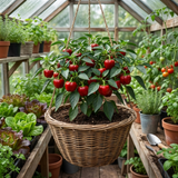 Set of 3 or 6 Large Plants - Sweet Pepper Redskin, Ready to Plant in Your Garden