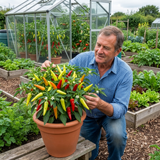 Set of 3 or 6 Large Chilli Pepper Plants - Hungarian Hot Wax, Ready to Plant in Your Garden