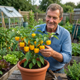 Set of 3 or 6 Large Plants - Sweet Pepper Snack Yellow, Ready to Plant in Your Garden