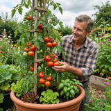 Set of 3 or 6 Tomato ‘Consuelo’ Plants, High Yield Sweet Cherry Tomato, Garden Ready Live Vegetable Seedlings, 1L Root Ball