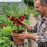 Set of 3 or 6 Large Plants - Sweet Pepper Snack Red, Ready to Plant in Your Garden