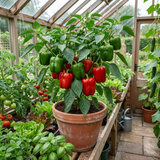 Set of 3 or 6 Large Sweet Pepper Plants - Thor Variety, Ready to Plant in Your Garden