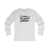 I Am Plant Geek Women's Fitted Long Sleeve Tee